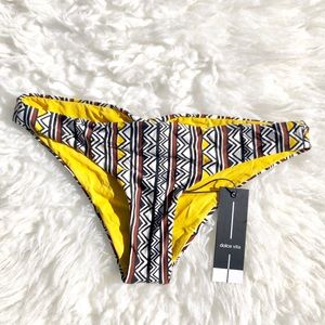 Dolce Vita Golden/Printed Bikini Bottoms
